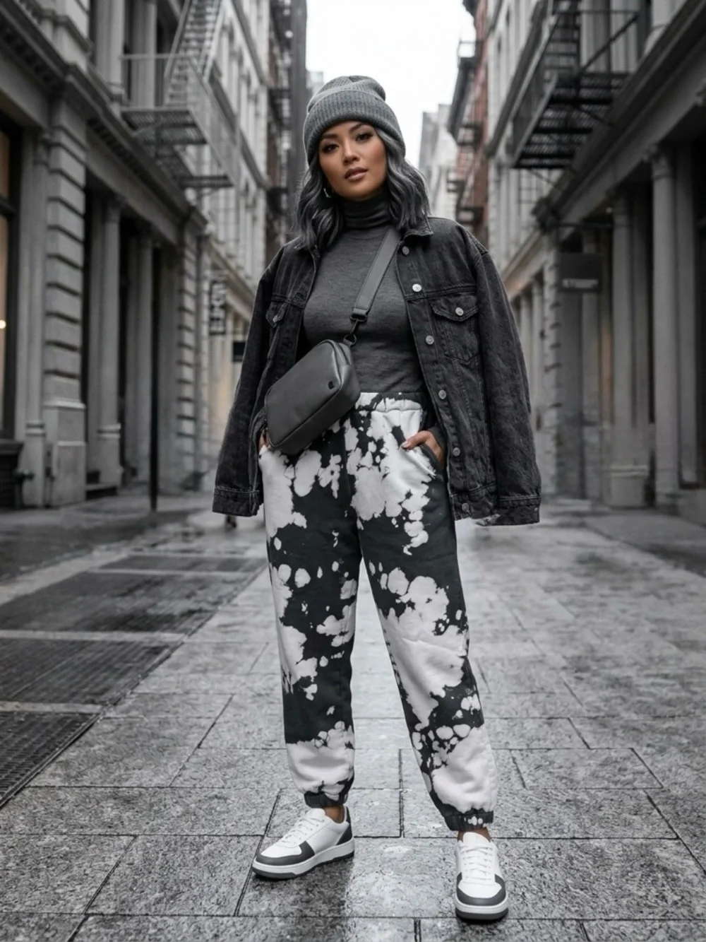 ππππ Splatter Sweatpants Joggers Size L - Picture 1 of 15
